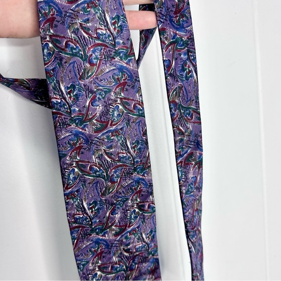 Emilio Pucci Italian Silk Purple Tie - Picture 5 of 7